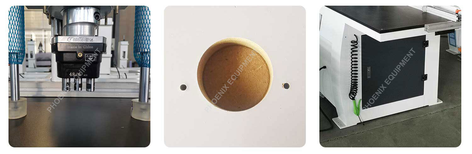 Three Head Woodworking Machinery Double Line Wood Multi Spindle Wood Drilling Machine