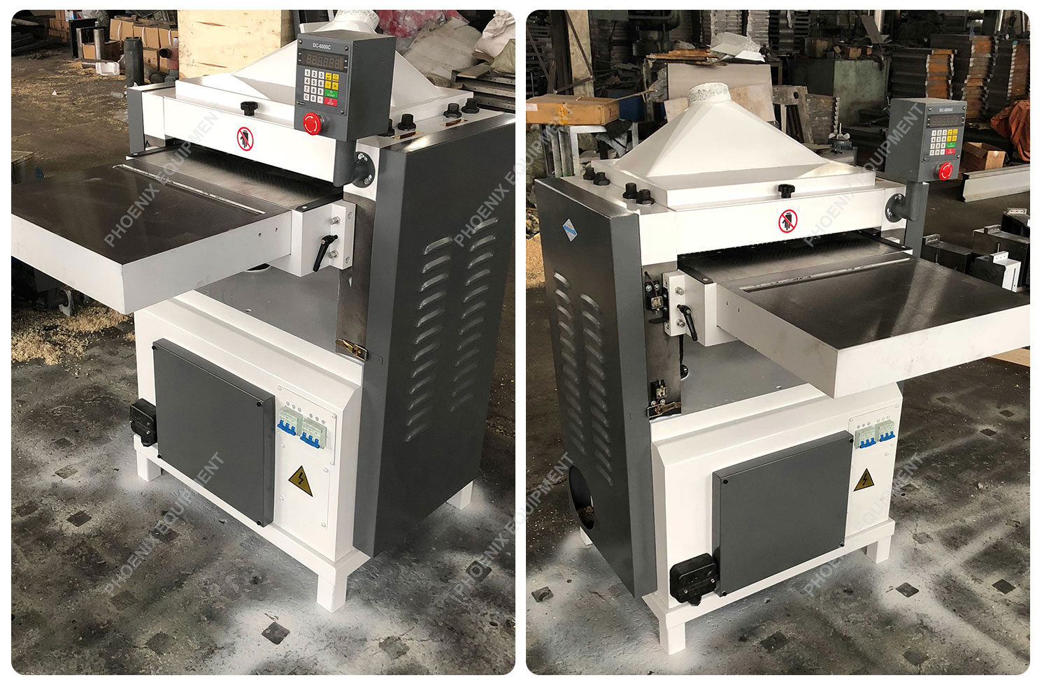 auto feeding 600mm Width solid Wood double-sided high-speed Thicknesser Planer machine