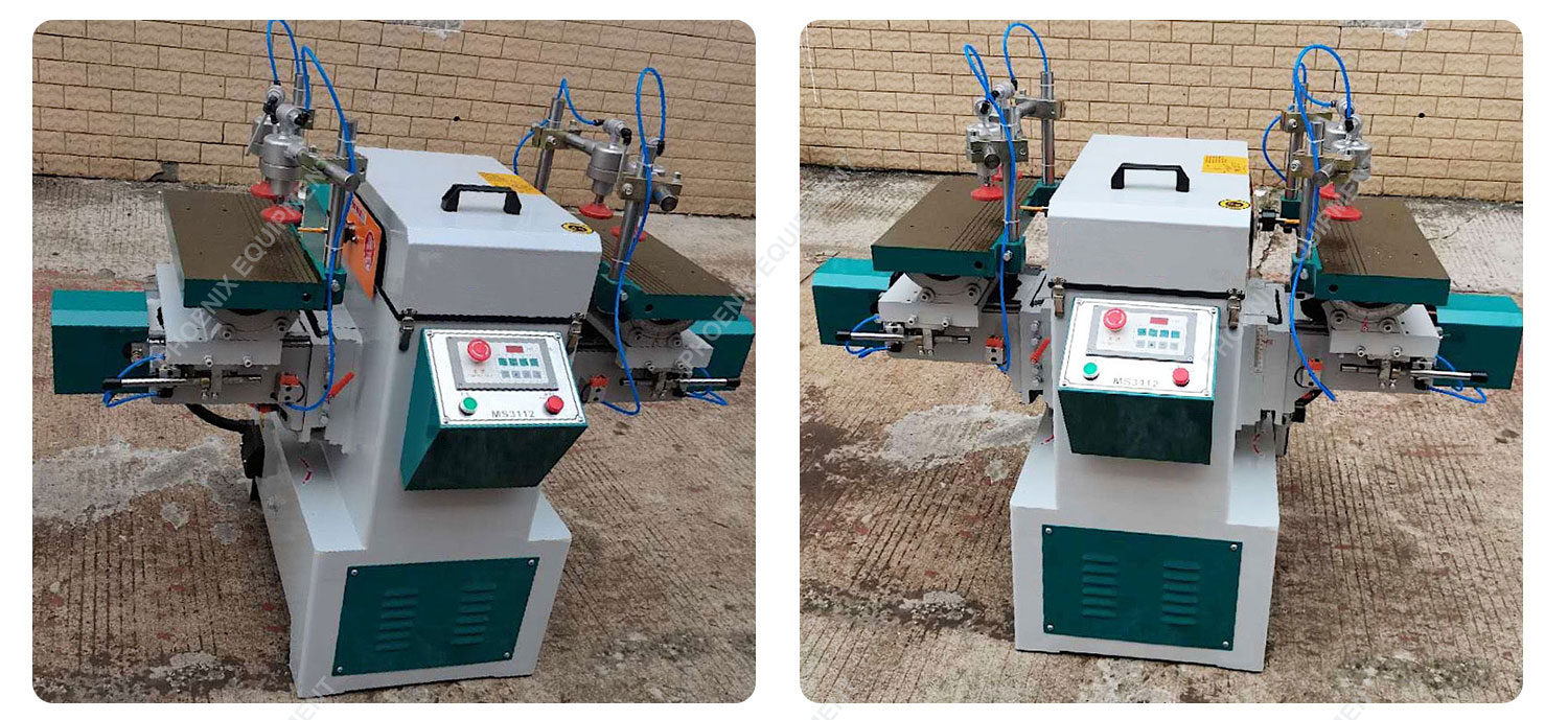 Horizontal double end tenon and groove machine MS3112 CNC tenon and groove machine