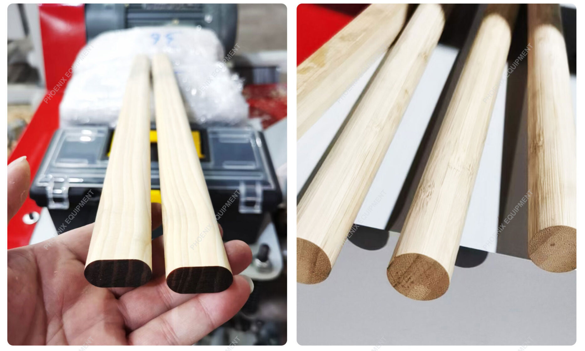 Mop rod rounding machinery wood round bar processing broom stick making machine 