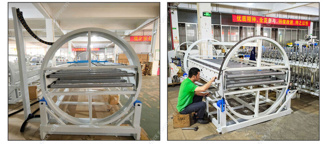 Automatic woodworking panel Turnover Machine In Kitchen / Cupboard / furniture Production