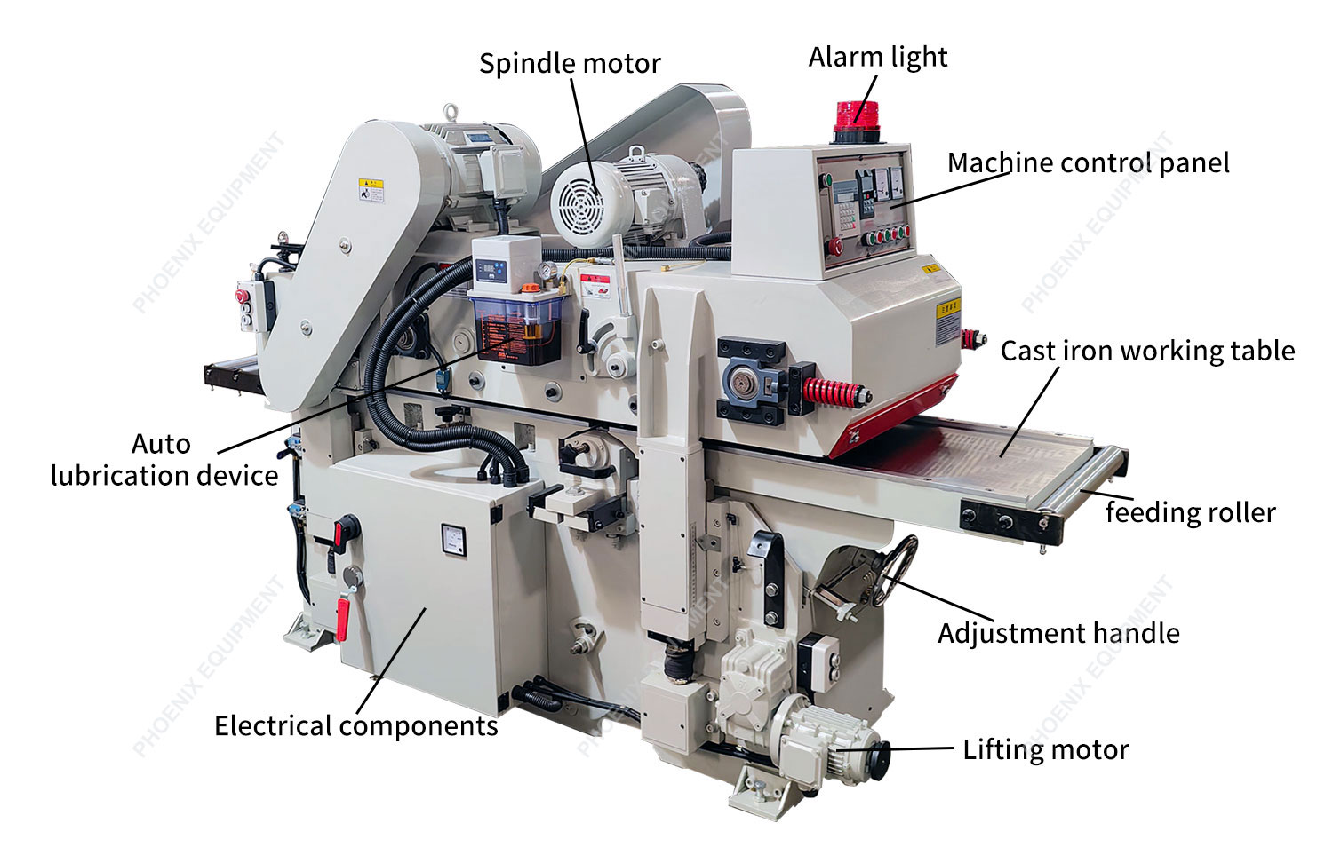 Heavy Duty Double Sided timber planing and rolling machine planer thicknesser spiral cutter