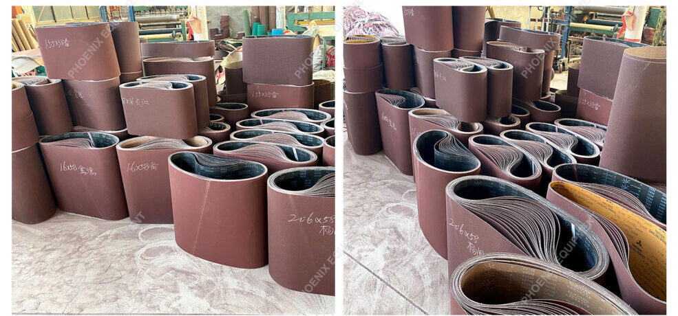 P40 60 80 100 120 grinding endless band abrasive sanding cloth wide belt for steel wood metal grinding polishing
