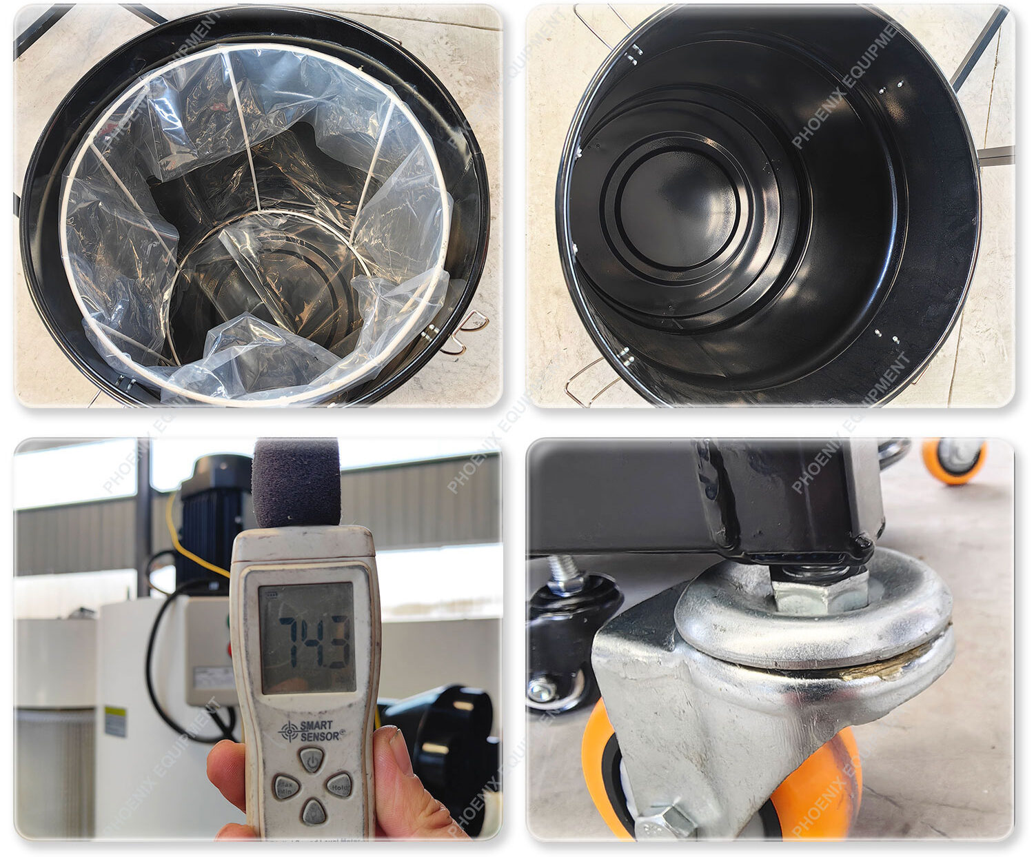 cyclone dust collector two-stage dust collector woodworking vacuum cleaner fume processor 