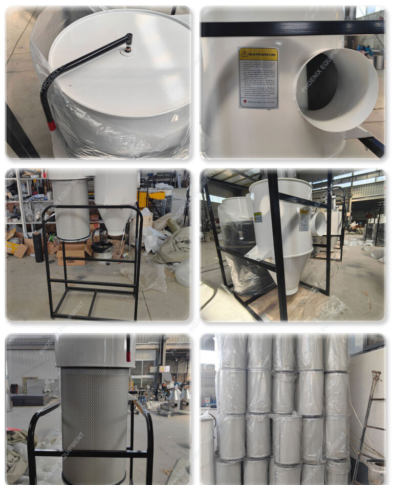 3 hp woodworking cyclone dust collector for woodworking machine with dust filter bag 