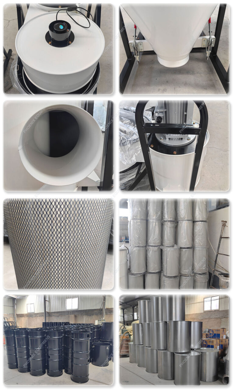 high efficiency pulse automatic dust removal cyclone cartridge filter dust collector for woodworking 