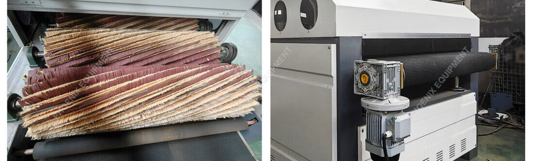 Four Roller automatic woodworking machinery solid wood board polishing machine