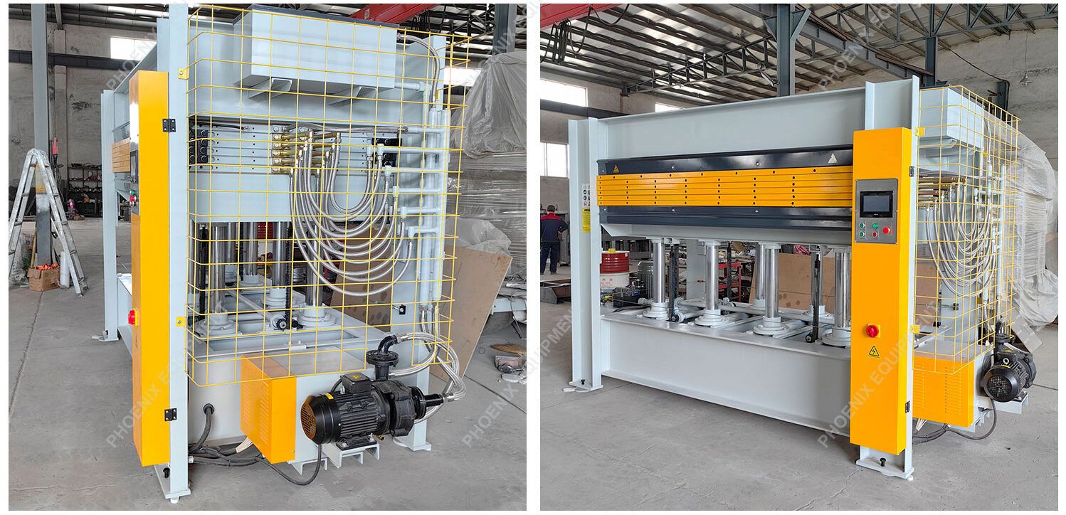 PH160 5layer Plywood MDF Wood Hot Press Machine For Door Making Woodworking Hydraulic