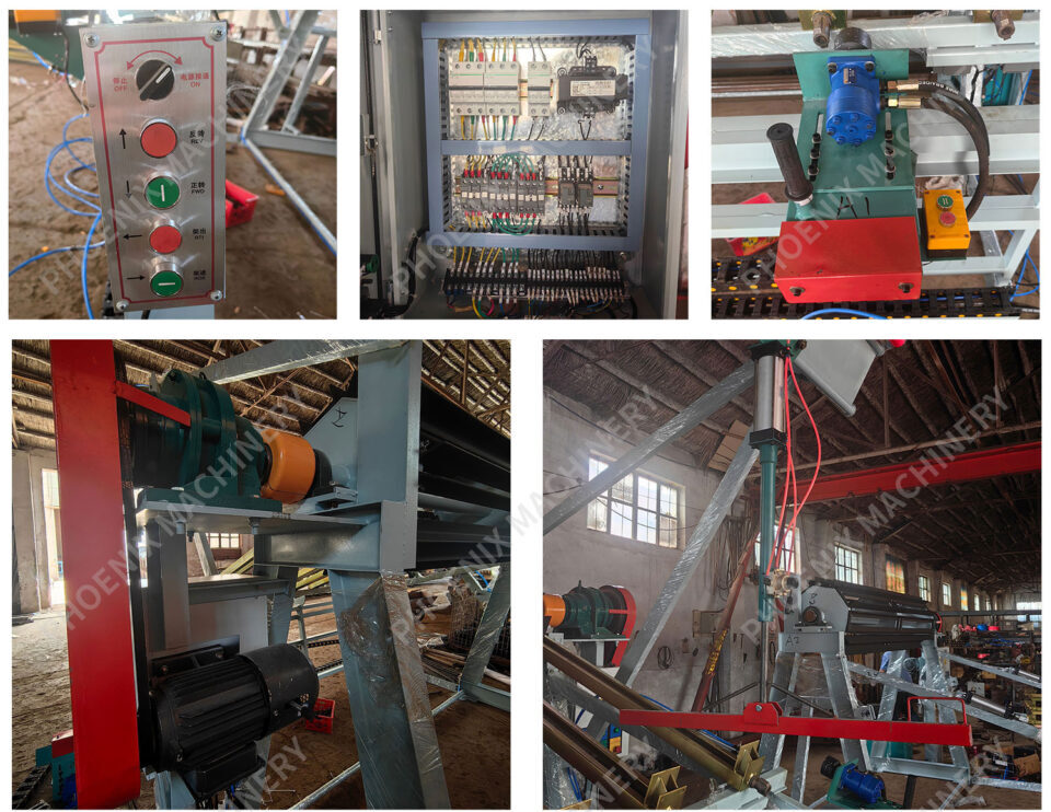 Rotary wood composer pneumatic clamp carrier hydraulic wood clamp carrier machine