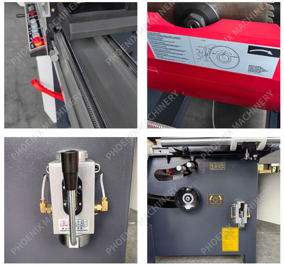 precise manual double motor 45 degree angle cutting sliding table circular panel saw machine 90 degrees angle cutting device 