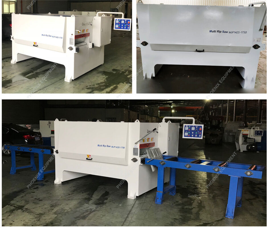 Woodworking machinery multi blade rip saw wood log cutting machine rip saw