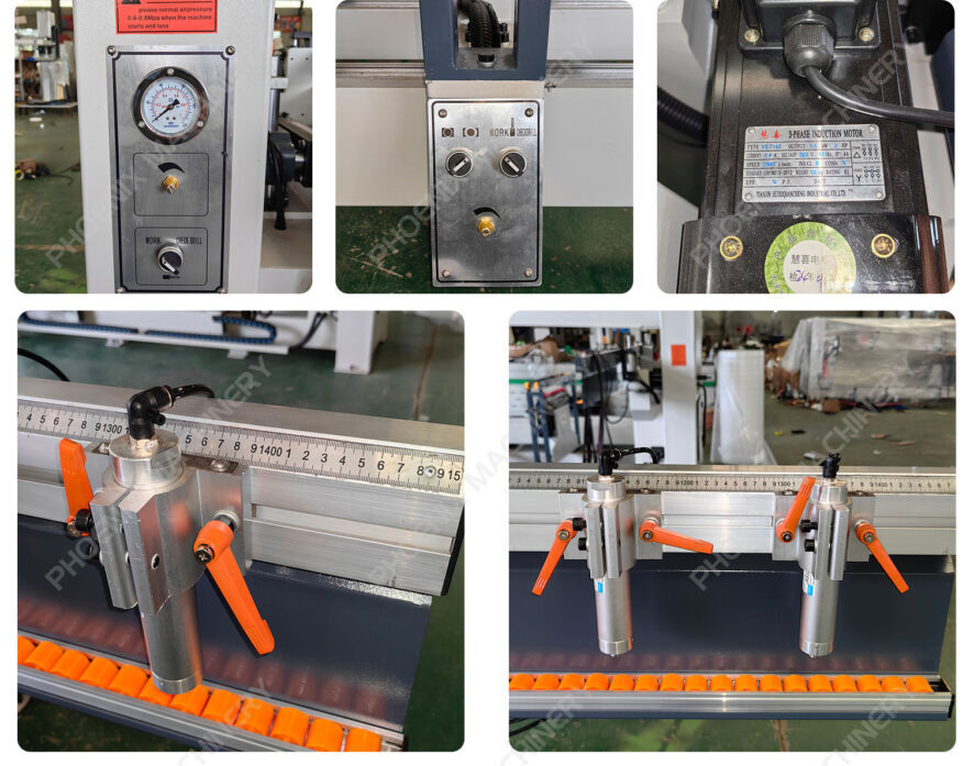 3 Lines 2 vertical 1 horizontal multi spindle axle row head drilling boring machine