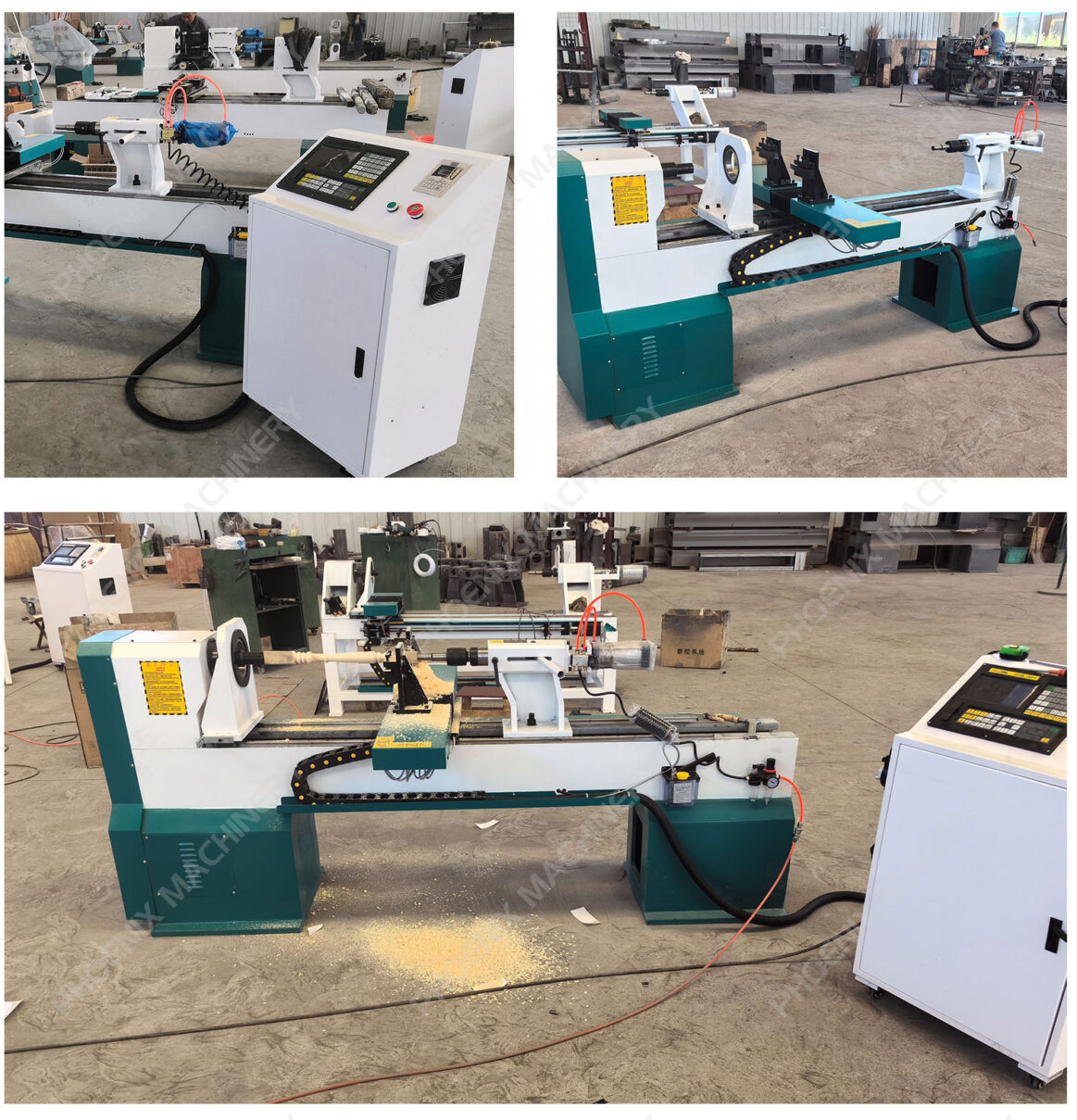  Wood Single Double Axis CNC Wood Lathe Cutter For Wood Turning Working Length 1000mm