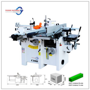 oodworking 5 operations universal wood machine Combined Machine Planer Thicknesser