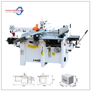 5 Functions Combined a table saw sliding table planer thicknesser and spindle moulder unit Woodworking Machine