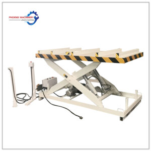 Heavy Duty Hydraulic Scissor Lift Table for Processing and loading of panel furniture