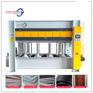5layer 120T woodworking hydraulic hot press machine for plywood door laminating