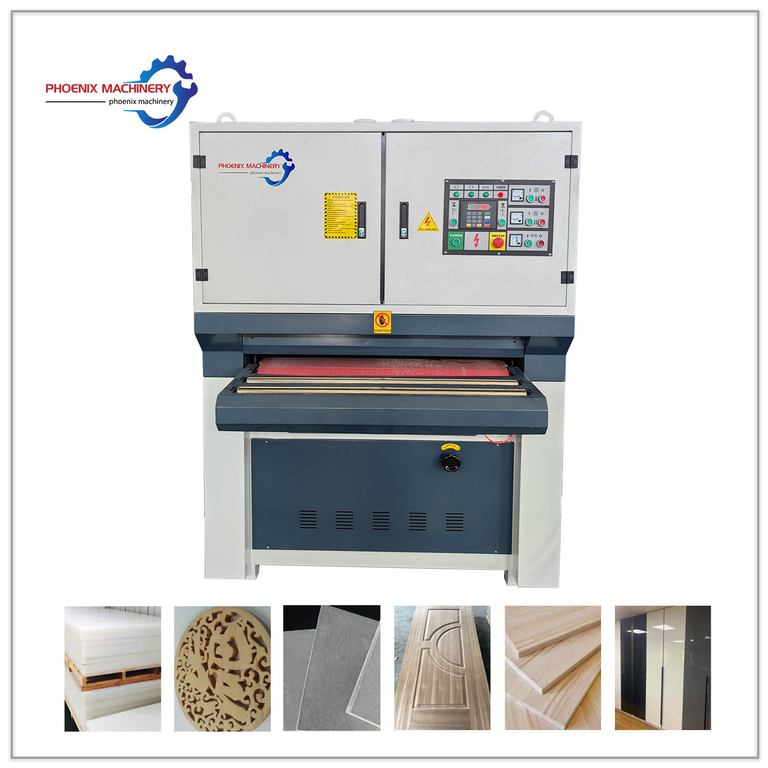 Woodworking Solid Wood Flooring Precise Vacuum adsorption sanding machine 1000 mm Heavy duty Woodworking Vacuum adsorption Sander solid wood thickness sander
