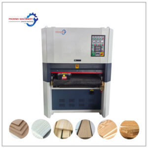 Customization wide belt drum planer sander carpentry machine with cabinet