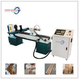 CNC woodworking lathe furniture stair handrail automatic engraving machine wood lathe