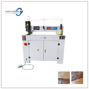 Automatic woodworking wood veneer scarf jointing splicer stitching sewing jointer machine